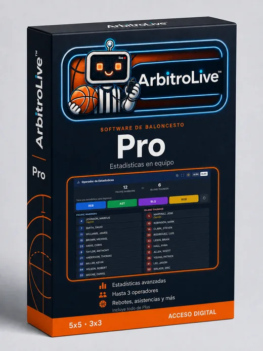 Caja de software ArbitroLive™ Pro