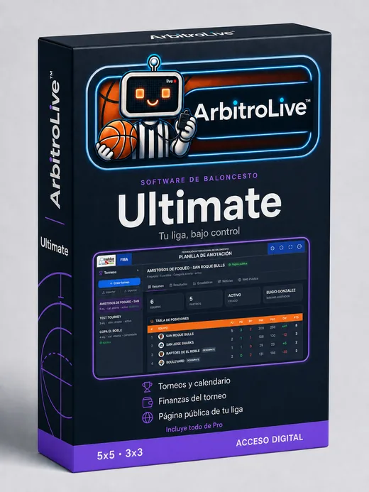 Caja de software ArbitroLive™ Ultimate